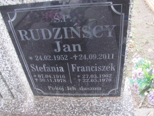 Franciszek Rudziński 1902 Tuplice 0899 - Grobonet - Wyszukiwarka osób pochowanych