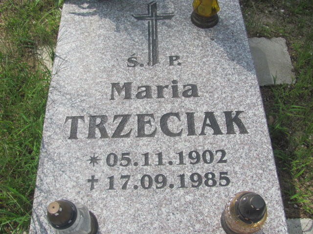 Maria Trzeciak 1902 Tuplice 0899 - Grobonet - Wyszukiwarka osób pochowanych